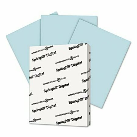 INTERNATIONAL PAPER Springhill, DIGITAL INDEX COLOR CARD STOCK, 90LB, 8.5 X 11, BLUE, 250PK 025100